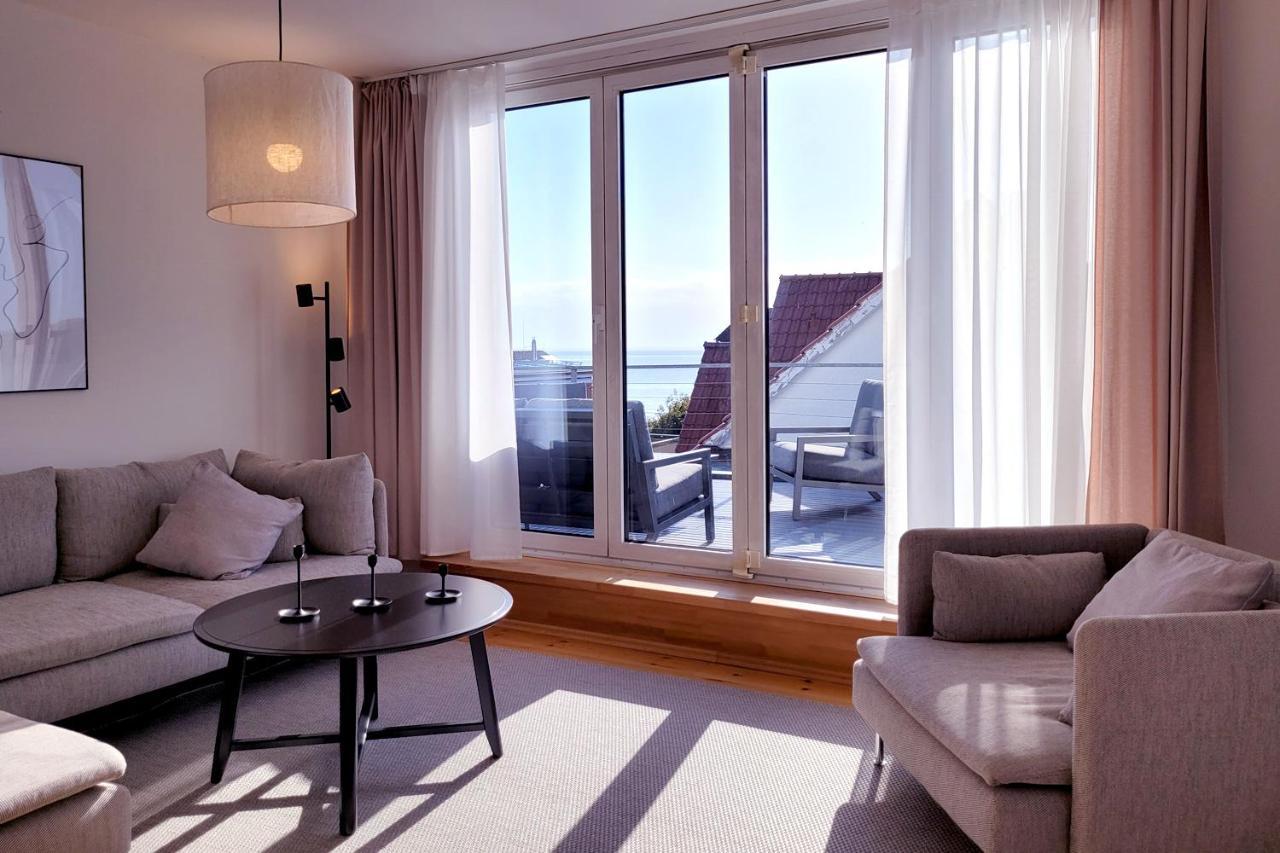 Grosse Penthouse Ferienwohnung Mit Meerblick, Sonnenterrasse & Luxusbad Von "Momentic" Sierksdorf Luaran gambar